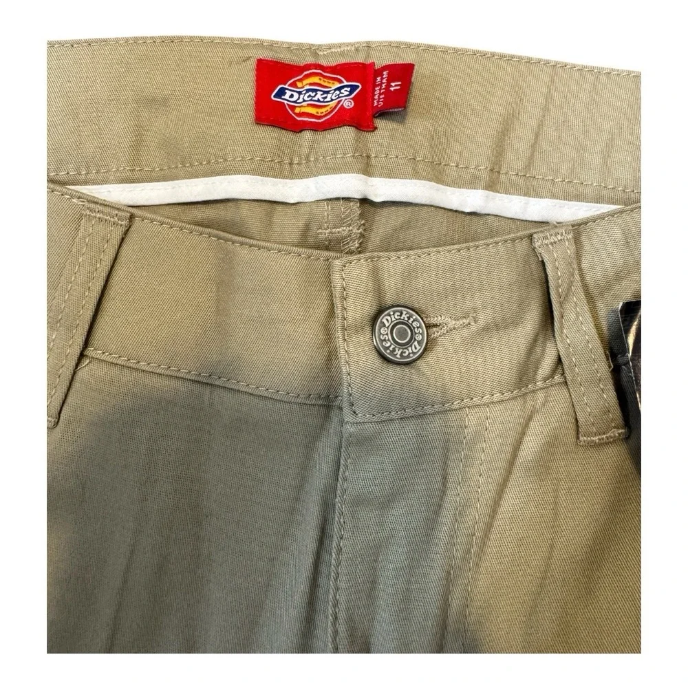 🔥Dickies Skinny🖤🤑Khaki Pants 5-Pocket Low Rise Skater Aesthetic Chino Uniform
